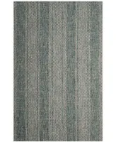 Safavieh Courtyard CY8736 Light Gray and Teal 8' x 11' Sisal Weave Outdoor Area Rug