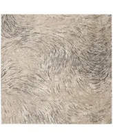 Safavieh Meadow MDW323 Ivory and Gray 6'7" x 6'7" Square Area Rug