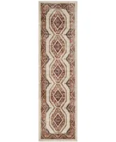 Safavieh Bijar Ivory and Rust 2'3" x 12' Runner Area Rug