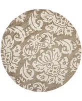 Safavieh Florida Shag SG460 6'7" x 6'7" Round Area Rug