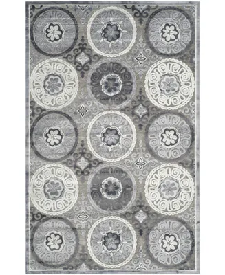 Safavieh Paradise PAR645 Light Gray and Dark Gray 5'1" x 7'6" Area Rug