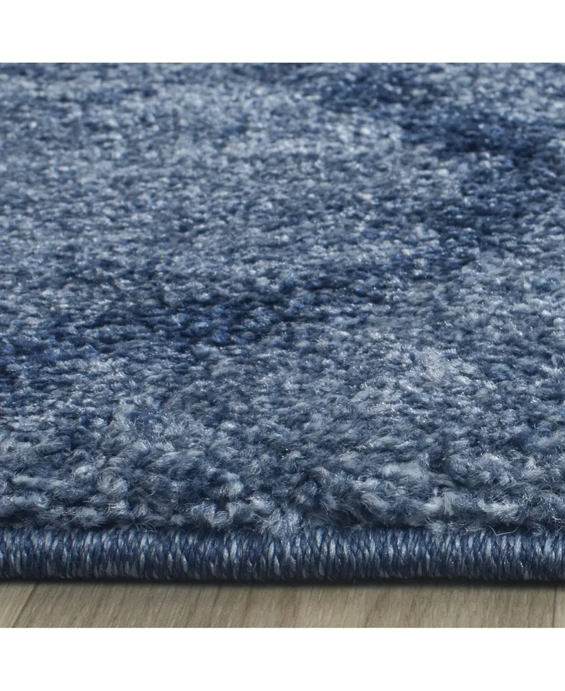 Safavieh Retro RET2144 Blue and Dark Blue 2'3" x 9' Runner Area Rug