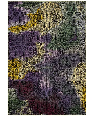 Safavieh Watercolor WTC673 Light Yellow and Green 5'3" x 7'6" Area Rug