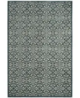 Safavieh Serenity SER215 Turquoise and Cream 2'3" x 8' Runner Area Rug