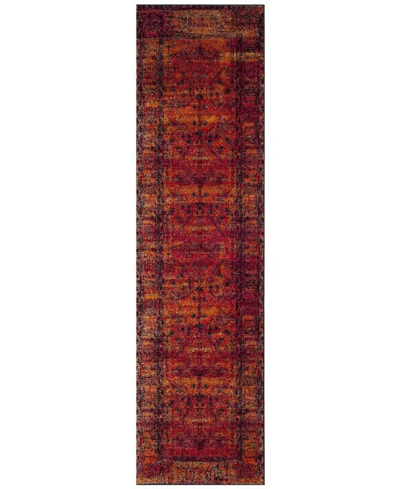 Safavieh Vintage Hamadan VTH216 Orange 2'2" x 6' Runner Area Rug