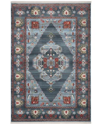 Safavieh Vintage Persian VTP482 Blue and Light Blue 9' x 11'-7" Area Rug