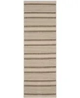 Safavieh Courtyard CY6062 and Bone 2'3" x 6'7" Runner Outdoor Area Rug