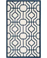 Safavieh Amherst AMT416 Ivory and Navy 3' x 5' Area Rug