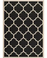 Safavieh Courtyard CY6914 Black and Beige 5'3" x 7'7" Sisal Weave Outdoor Area Rug