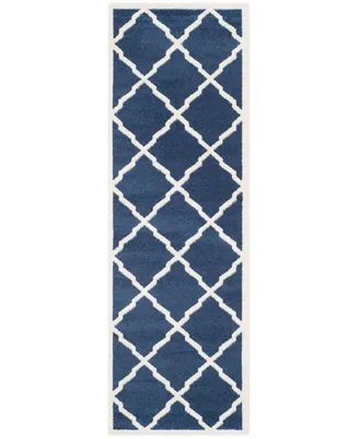 Safavieh Amherst AMT421 Navy and Beige 2'3" x 7' Runner Area Rug