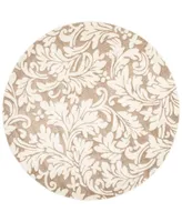 Safavieh Amherst AMT425 Wheat and Beige 7' x 7' Round Area Rug