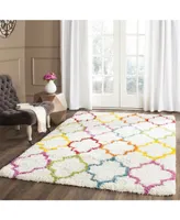 Safavieh Shag Kids SGK569 Ivory and Multi 5'3" x 7'6" Area Rug