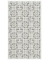 Safavieh Paradise PAR640 Ivory and Dark Gray 3' x 5' Area Rug