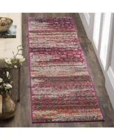 Safavieh Monaco MNC217 Gray and Multi 2'2" x 8' Runner Area Rug