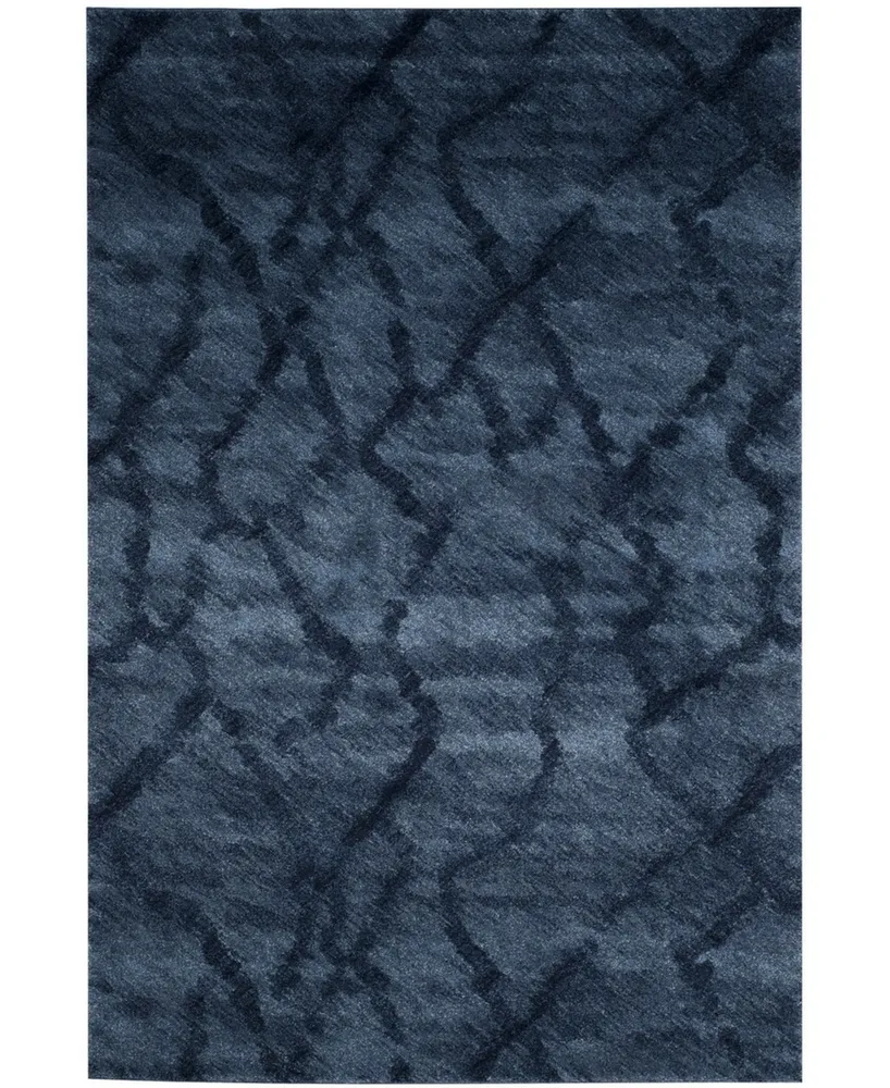 Safavieh Retro RET2144 Blue and Dark Blue 6' x 9' Area Rug