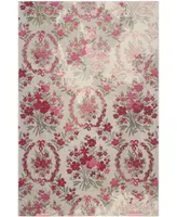 Safavieh Monaco MNC205 Ivory and Pink 6'7" x 9'2" Area Rug