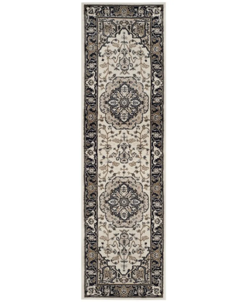 Safavieh Lyndhurst LNH334 Cream and Navy 2'3" x 8' Runner Area Rug