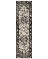 Safavieh Lyndhurst LNH334 Cream and Navy 2'3" x 8' Runner Area Rug