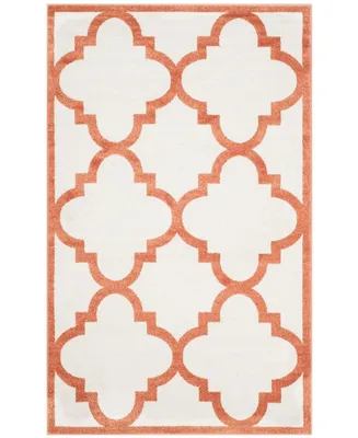 Safavieh Amherst AMT423 Beige and Orange 5' x 8' Area Rug