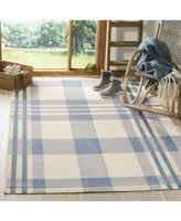 Safavieh Courtyard CY6201 Beige and Blue 5'3" x 7'7" Outdoor Area Rug