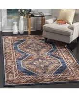 Safavieh Bijar BIJ647 Royal and Rust 5'3" x 7'6" Area Rug