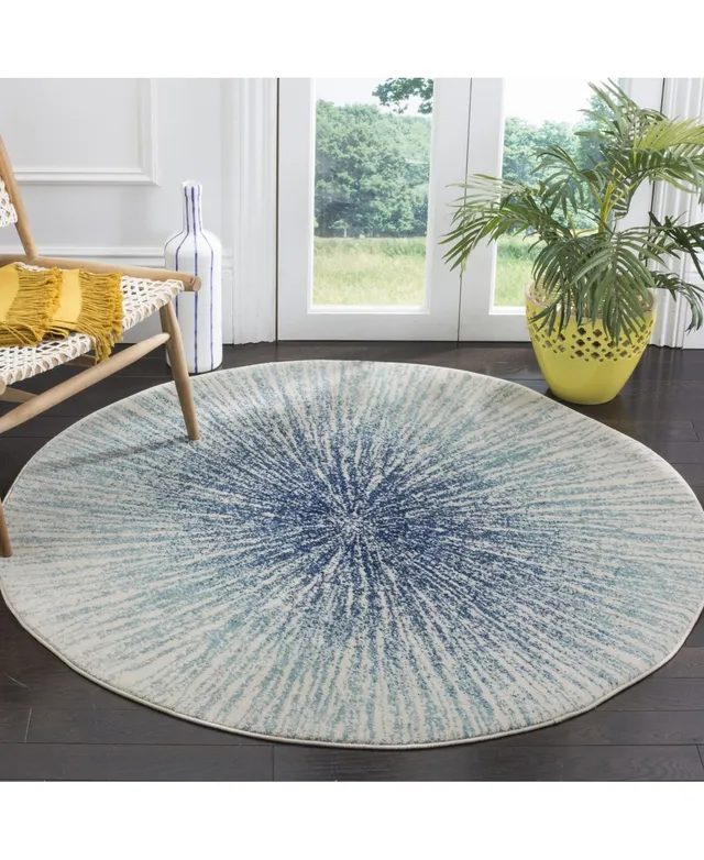 Safavieh Evoke EVK210C-3 3' x 5' Ivory/Blue Area Rug