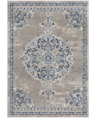 Safavieh Brentwood BNT867 Light Gray and Blue 5'3" x 7'6" Area Rug