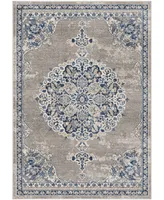 Safavieh Brentwood BNT867 Light Gray and Blue 5'3" x 7'6" Area Rug