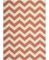 Safavieh Courtyard CY6244 Terracotta and Beige 5'3" x 7'7" Outdoor Area Rug