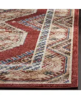 Safavieh Bijar BIJ647 Red and Rust 5'3" x 7'6" Area Rug