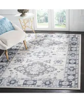 Safavieh Harbor HBR144 Blue and Creme 5'3" x 7'6" Sisal Weave Area Rug