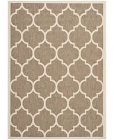 Safavieh Courtyard CY6914 Brown and Bone 5'3" x 7'7" Outdoor Area Rug