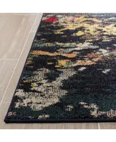 Safavieh Monaco MNC260 Brown and Teal 5'1" x 7'7" Area Rug