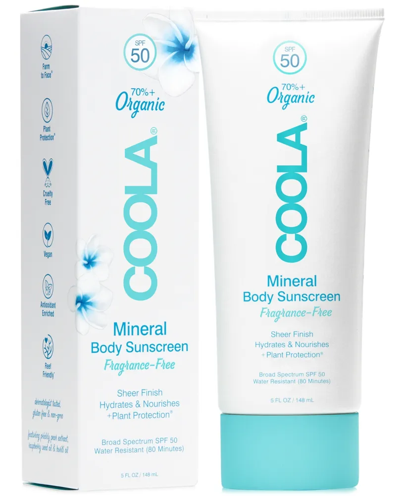 Coola Fragrance-Free Mineral Body Sunscreen Spf 50, 5
