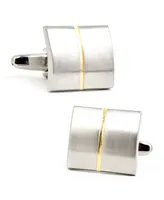 Divided Two Tone Square Cufflinks