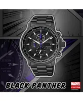 Marvel by Citizen Black Panther Chronograph Black Bracelet Watch 42mm