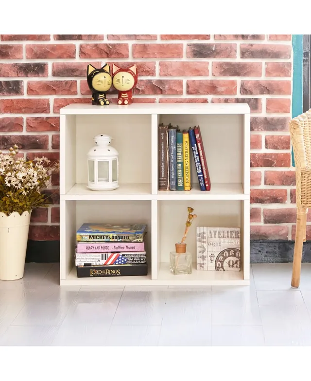 Way Basics Webster 2-Shelf Bookcase - White