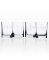 Rolf Glass Fly Fishing Set Of 4 Glasses Collection