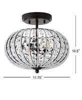 Jonathan Y Catalina Metal /Acrylic Led Semi-Flush Mount