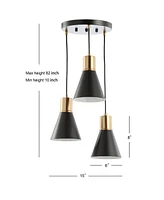 Jonathan Y Apollo 3-Light Metal Led Pendant