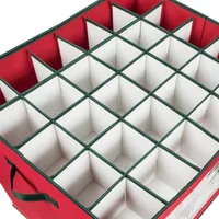 Honey Can Do 120-Count Ornament Storage Container