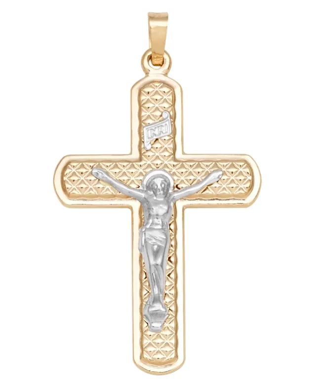 14K Yellow Gold Reversible Cross Charm - JCPenney