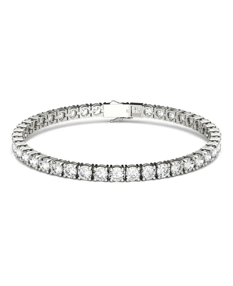 Moissanite Tennis Bracelet (9-7/8 ct. t.w Diamond Equivalent) in 14k white gold