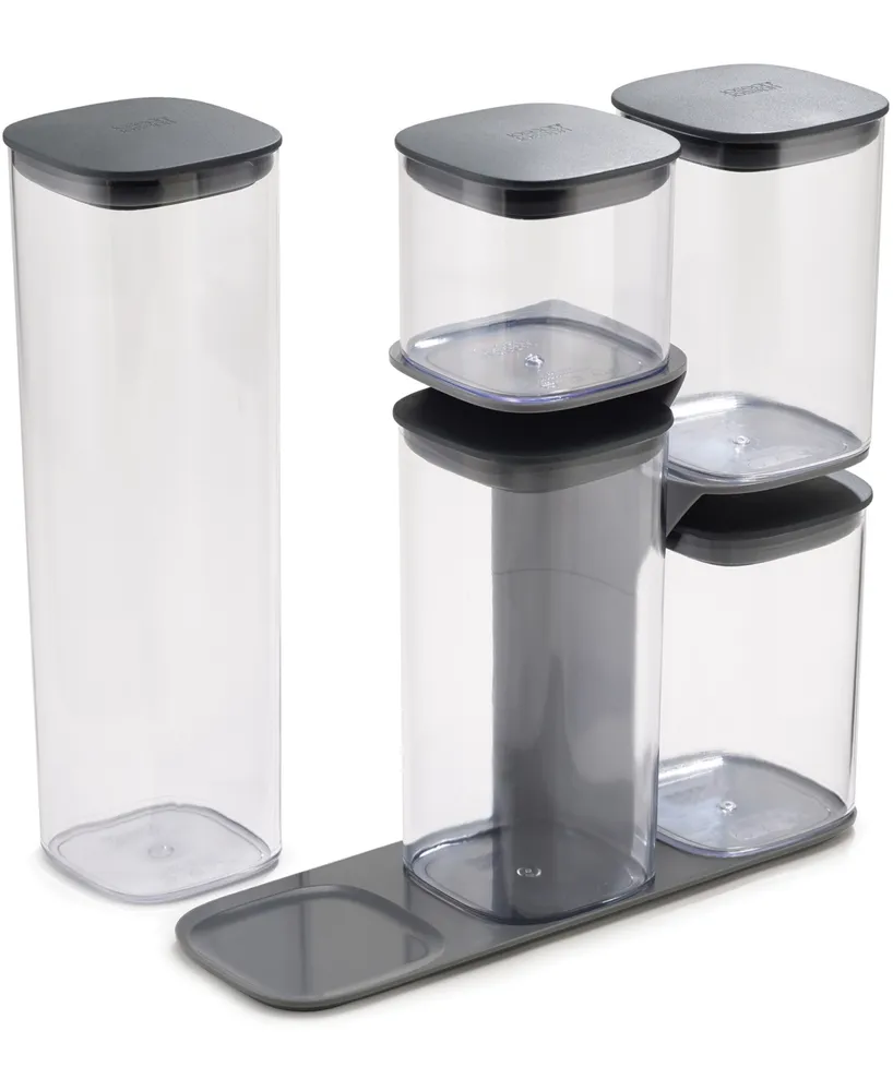 Joseph Joseph Podium 5-Pc. Stackable Storage Set with Stand