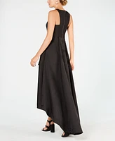 Adrianna Papell High-Low Mikado Gown