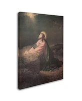 Heinrich Hofmann 'Christ in the Garden of Gethsemane' Canvas Art - 32" x 24" x 2"