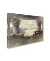 David Roberts 'Portico Of The Temple' Canvas Art - 19" x 14" x 2"