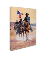 Geno Peoples 'Buffalo Soldiers' Canvas Art - 24" x 18" x 2"