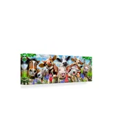 Howard Robinson 'Goofy Farm Portrait' Canvas Art - 24" x 8" x 2"