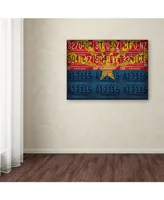 Design Turnpike 'Arizona State Flag License Plates' Canvas Art - 47" x 35" x 2"